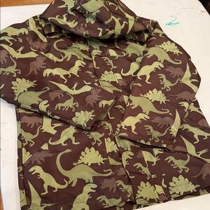 Dinosaur Print Rain Jacket Gymboree size M7-8